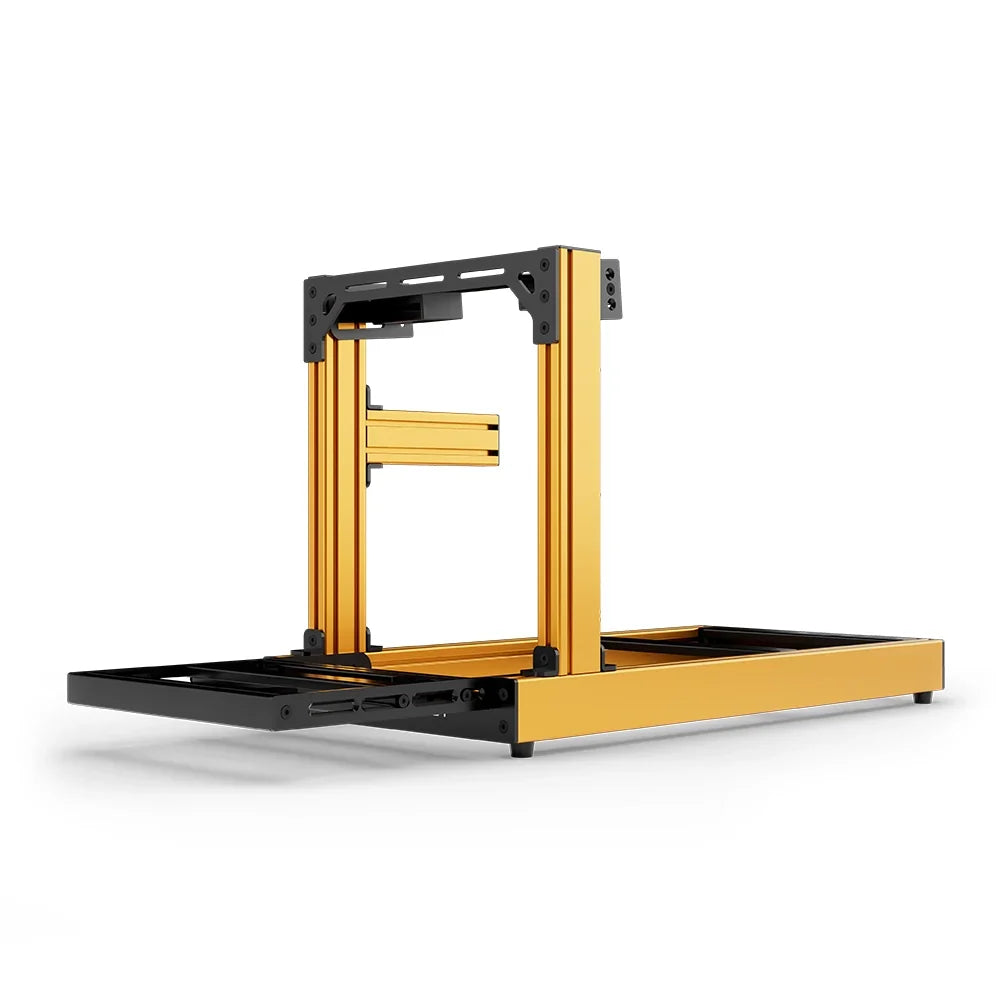 SIMGASM | Club Aluminum Sim Racing Cockpit - Orange - Bottom Mount
