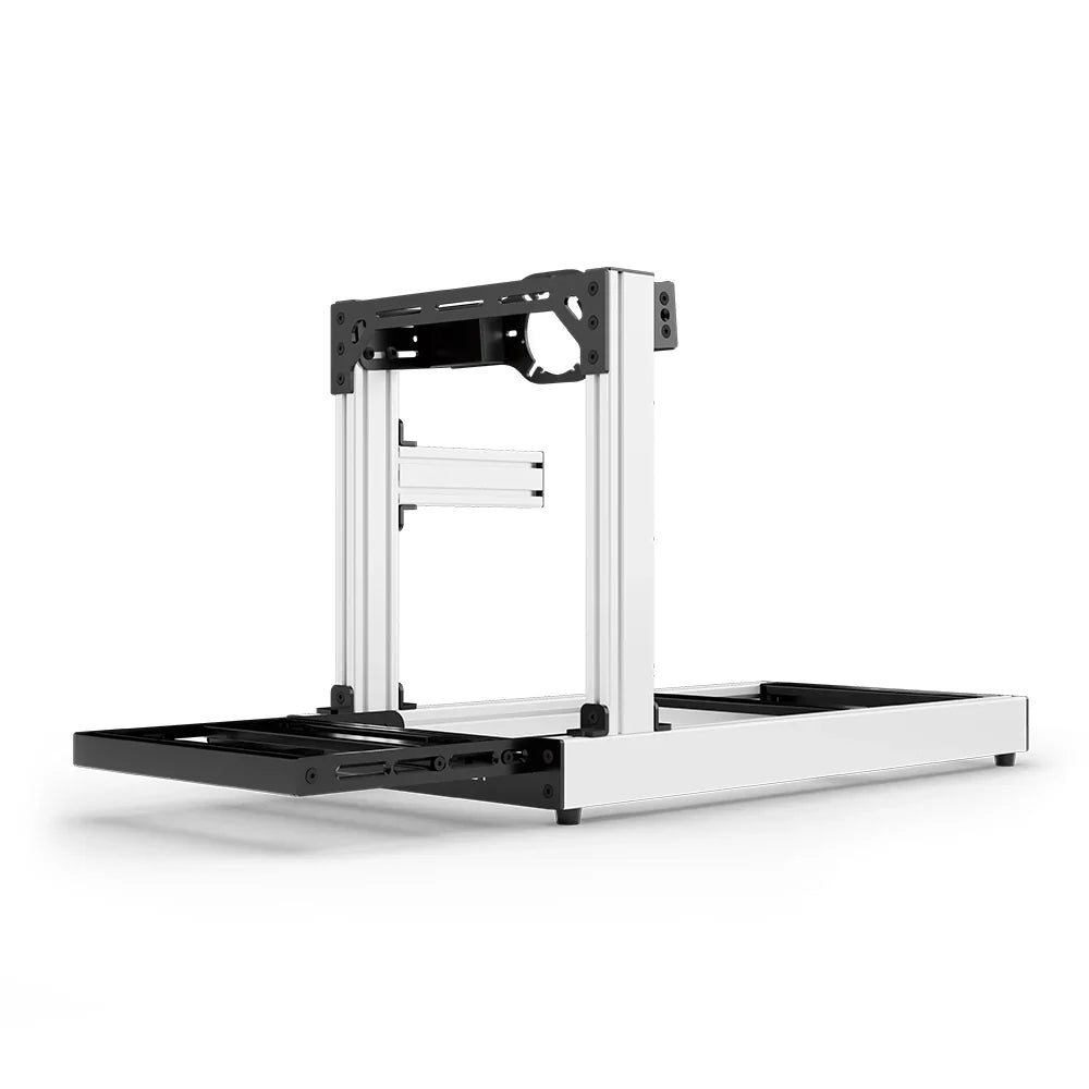 SIMGASM | Club Aluminum Sim Racing Cockpit - White - Front Mount