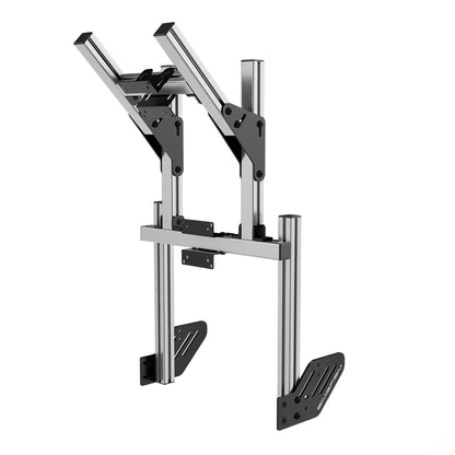 SIMGASM | Core Integrated Double Monitor Stand VESA 75/100 - Silver