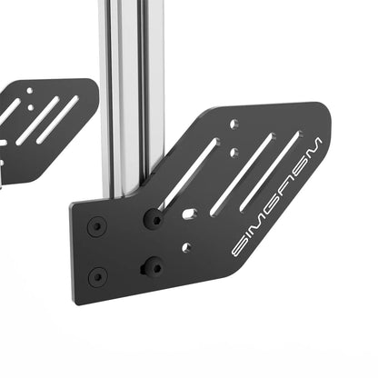 SIMGASM | Core Integrated Double Monitor Stand VESA 75/100 - Silver