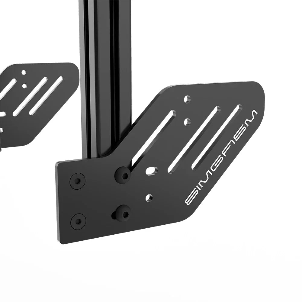 Close-up of the Core quad stand's slotted SIMGASM mounting bracket