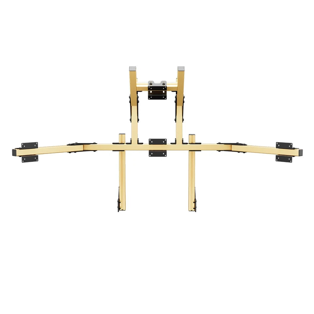 SIMGASM | Core Integrated Quad Monitor Stand VESA 75/100 - Gold