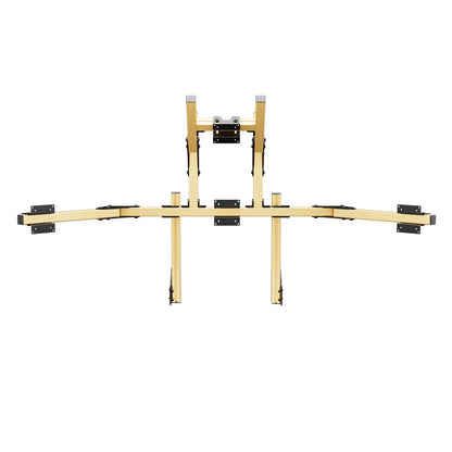 SIMGASM | Core Integrated Quad Monitor Stand VESA 75/100 - Gold