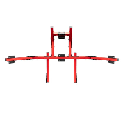 SIMGASM | Core Integrated Quad Monitor Stand VESA 75/100 - Red