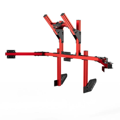 SIMGASM | Core Integrated Quad Monitor Stand VESA 75/100 - Red