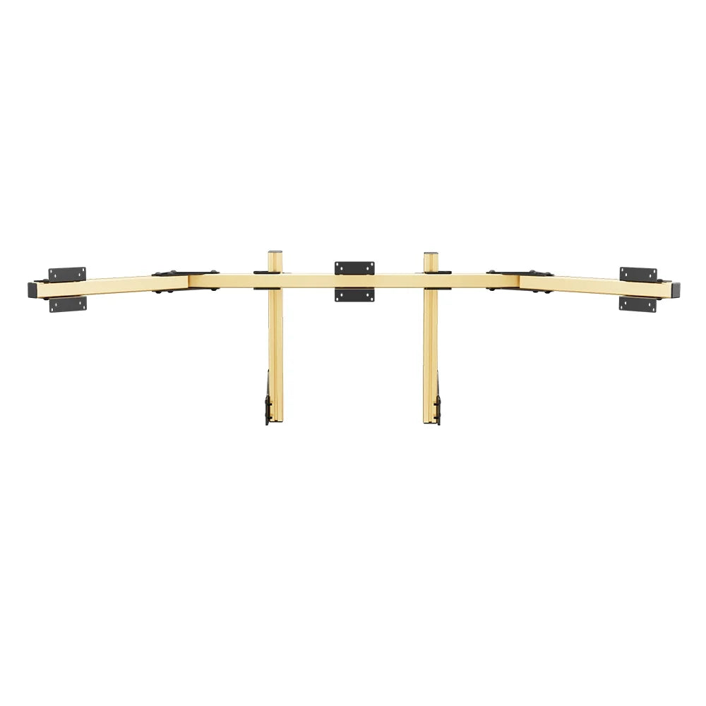SIMGASM | Core Integrated Triple Monitor Stand VESA 75/100 - Gold