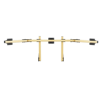 SIMGASM | Core Integrated Triple Monitor Stand VESA 75/100 - Gold