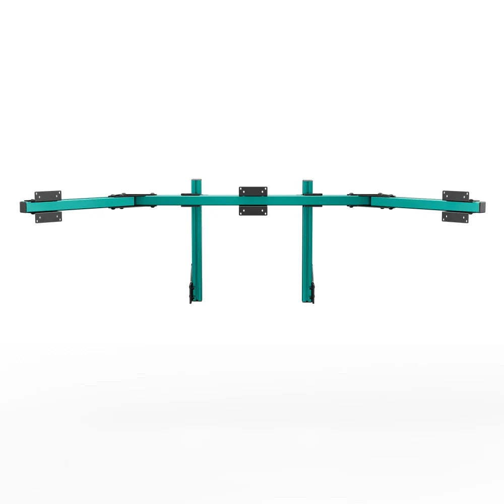 SIMGASM | Core Integrated Triple Monitor Stand VESA 75/100 - Green