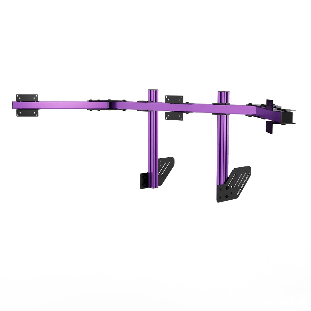 SIMGASM | Core Integrated Triple Monitor Stand VESA 75/100 - Purple