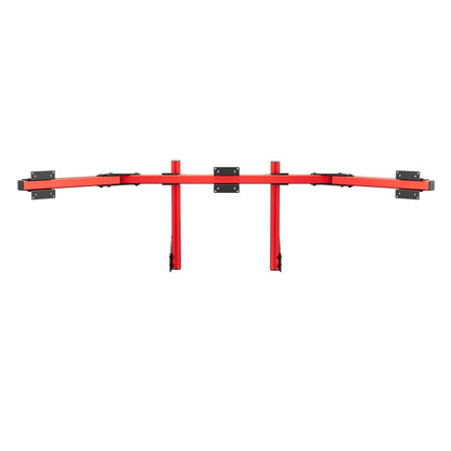 SIMGASM | Core Integrated Triple Monitor Stand VESA 75/100 - Red