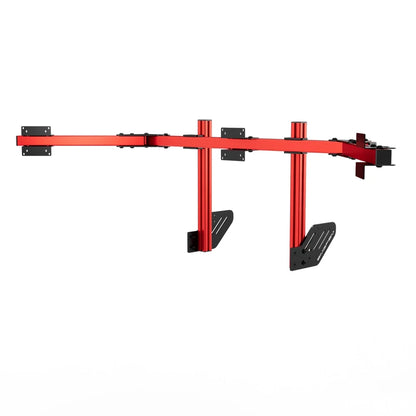 SIMGASM | Core Integrated Triple Monitor Stand VESA 75/100 - Red