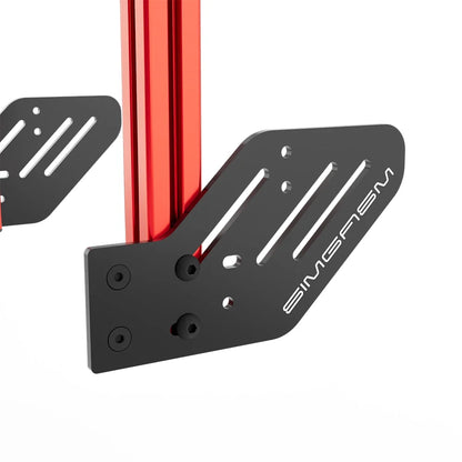 SIMGASM | Core Integrated Triple Monitor Stand VESA 75/100 - Red