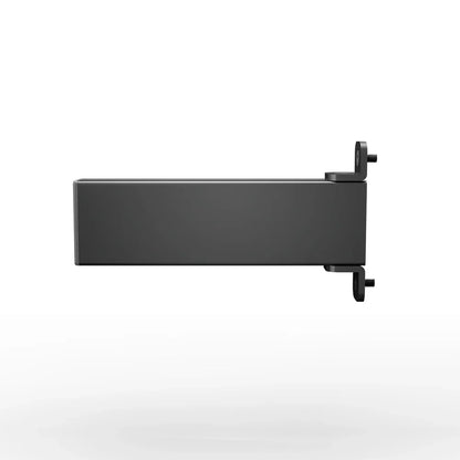 Side profile of the black SIMGASM Core mounting arm with both end brackets visible