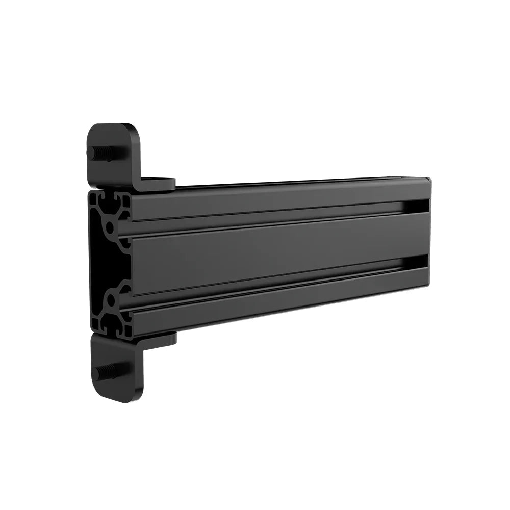 Right three-quarter view of the black SIMGASM Core side-profile mounting arm