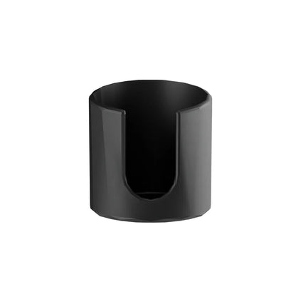 Front view of the black SIMGASM cup holder showing the curved inner cradle