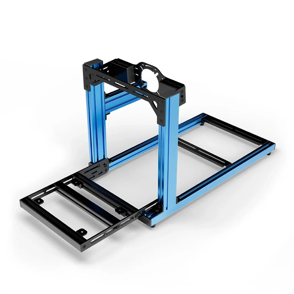 SIMGASM | Hobby Aluminum Sim Racing Cockpit - Blue - Front Mount