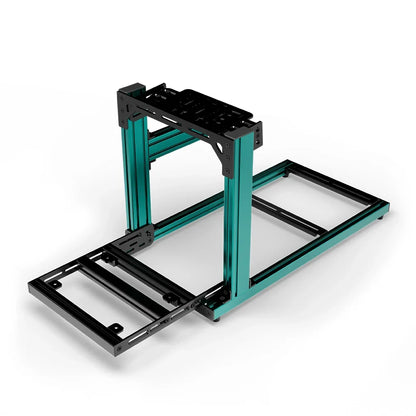 SIMGASM | Hobby Aluminum Sim Racing Cockpit - Green - Bottom Mount