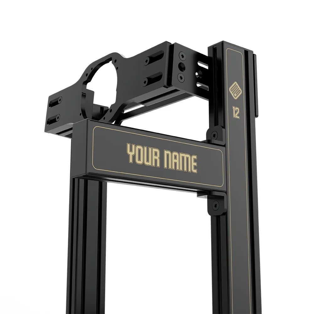 SIMGASM | Hobby Aluminum Sim Racing Cockpit - JPS - Asetek Front Mount / Add Text & Number