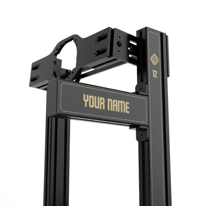 SIMGASM | Hobby Aluminum Sim Racing Cockpit - JPS - Asetek Front Mount / Add Text & Number