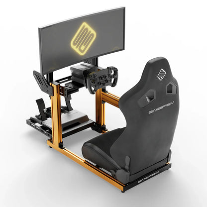 SIMGASM | Hobby Aluminum Sim Racing Cockpit - Orange