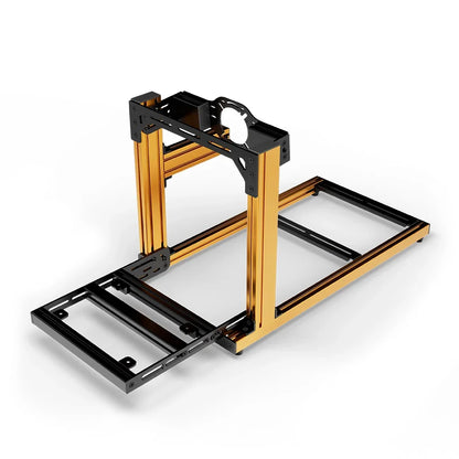 SIMGASM | Hobby Aluminum Sim Racing Cockpit - Orange - Front Mount
