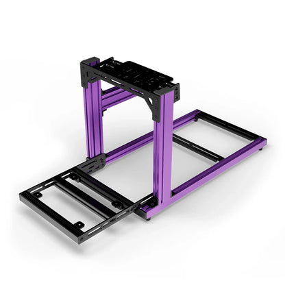 SIMGASM | Hobby Aluminum Sim Racing Cockpit - Purple - Bottom Mount