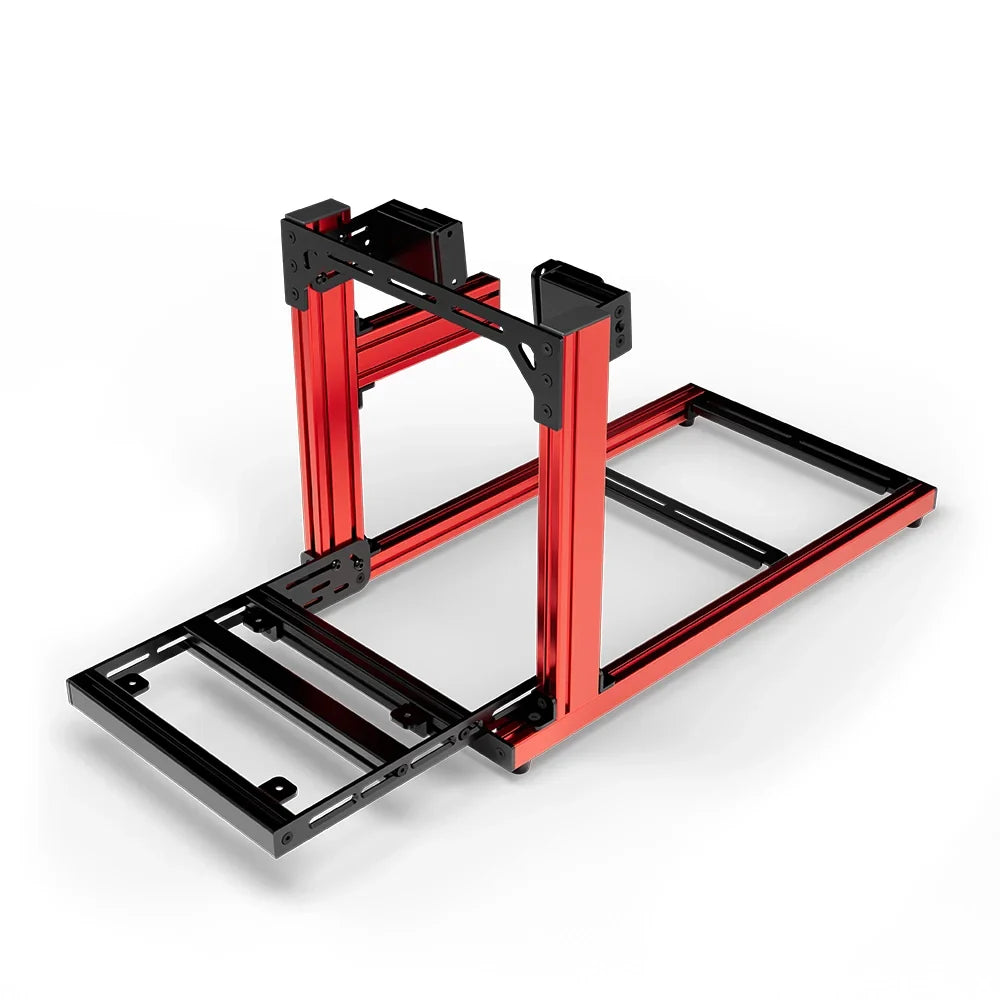 SIMGASM | Hobby Aluminum Sim Racing Cockpit - Red - Side Mount
