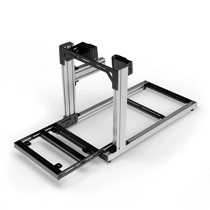 SIMGASM | Hobby Aluminum Sim Racing Cockpit - Silver - Side Mount