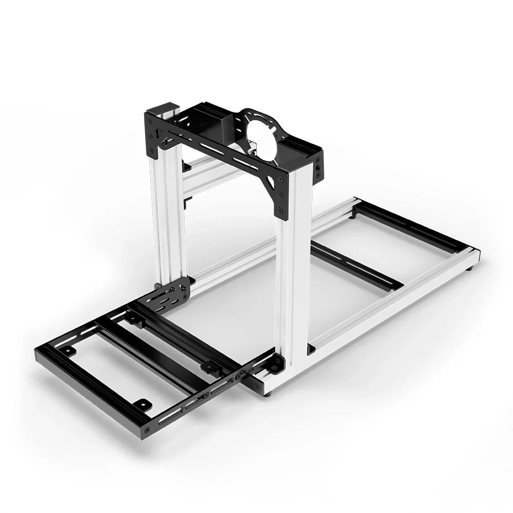 SIMGASM | Hobby Aluminum Sim Racing Cockpit - White - Front Mount