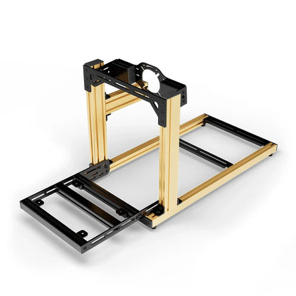 SIMGASM | Hobby Aluminum Sim Racing Cockpit - Yellow - Front Mount