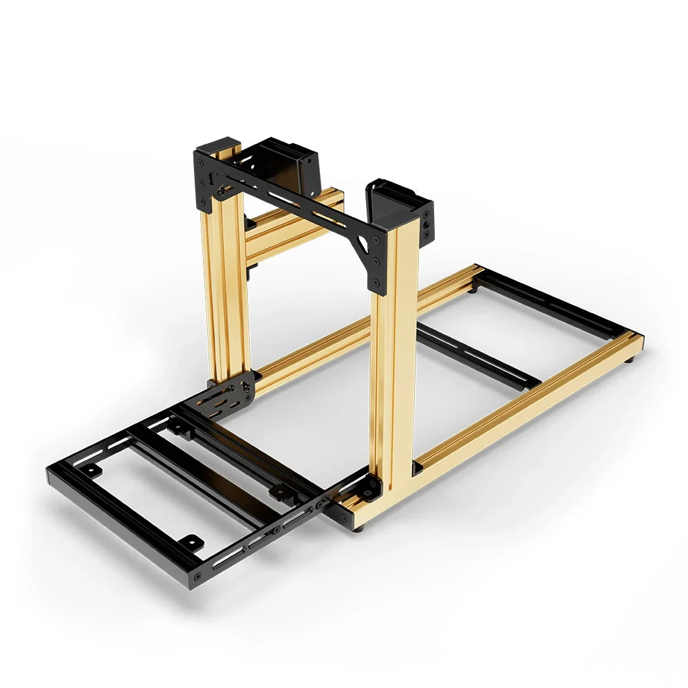 SIMGASM | Hobby Aluminum Sim Racing Cockpit - Yellow - Side Mount