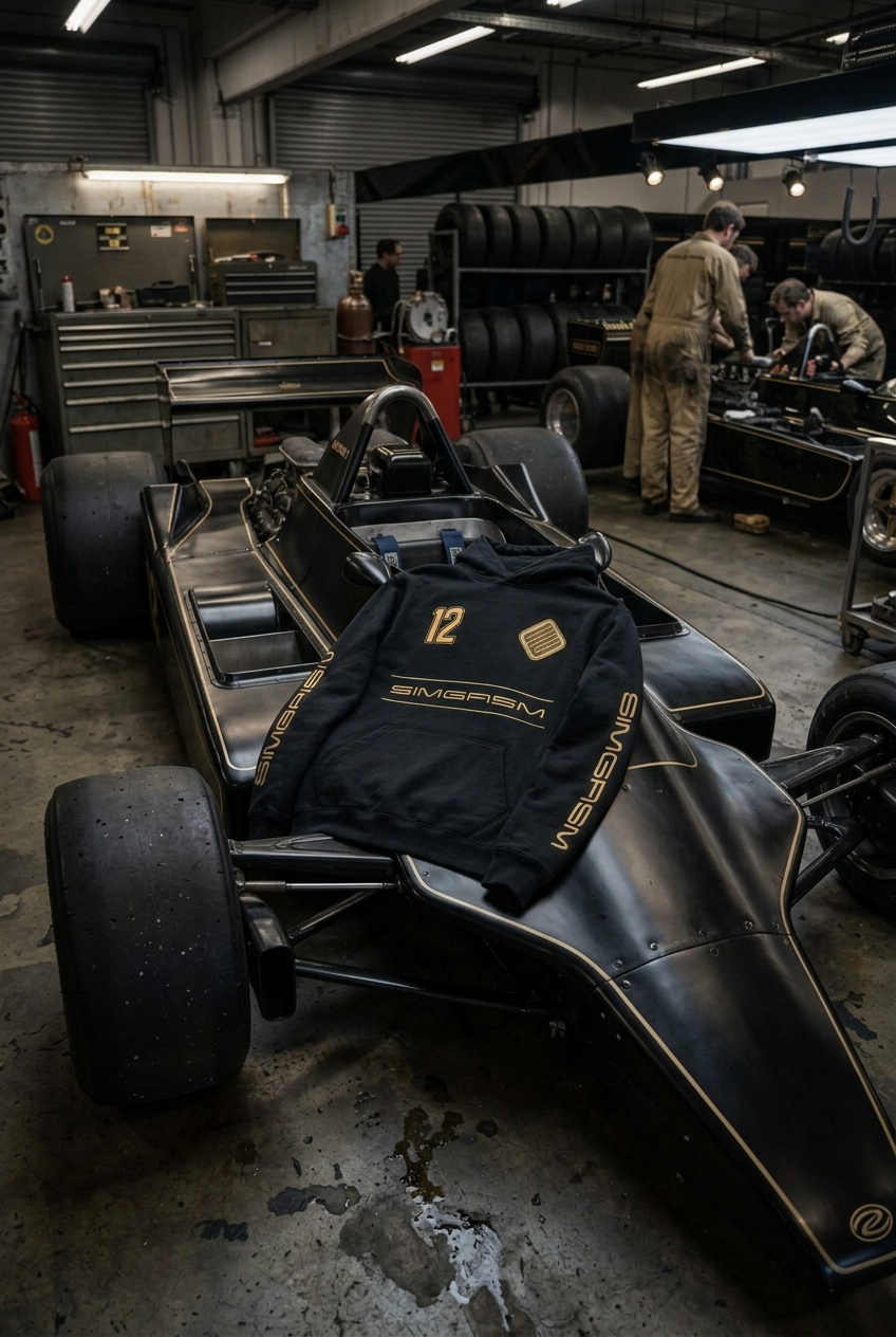 SIMGASM | JPS Hoodie - Black
