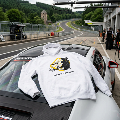 SIMGASM | One More Race Hoodie - White