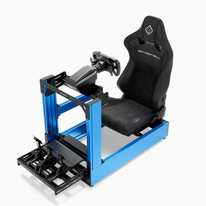 SIMGASM | Pro Aluminum Sim Racing Cockpit - Blue