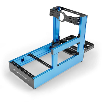 SIMGASM | Pro Aluminum Sim Racing Cockpit - Blue - Front Mount