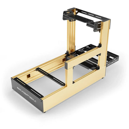 SIMGASM | Pro Aluminum Sim Racing Cockpit - Gold - Bottom Mount