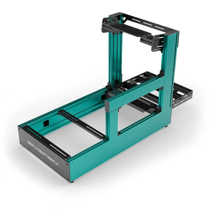 SIMGASM | Pro Aluminum Sim Racing Cockpit - Green - Bottom Mount