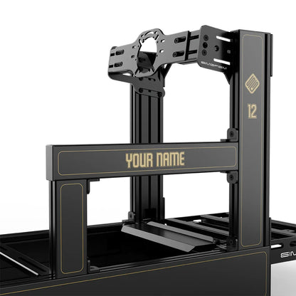 SIMGASM | Pro Aluminum Sim Racing Cockpit - JPS - Front Mount / Add Text & Number