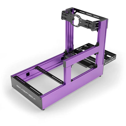 SIMGASM | Pro Aluminum Sim Racing Cockpit - Purple - Front Mount