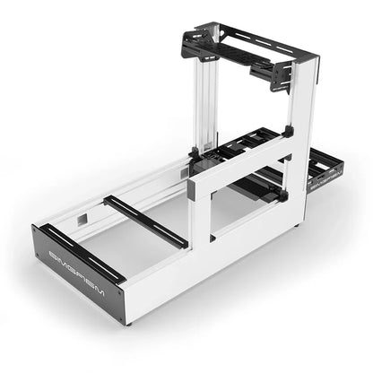 SIMGASM | Pro Aluminum Sim Racing Cockpit - White - Bottom Mount