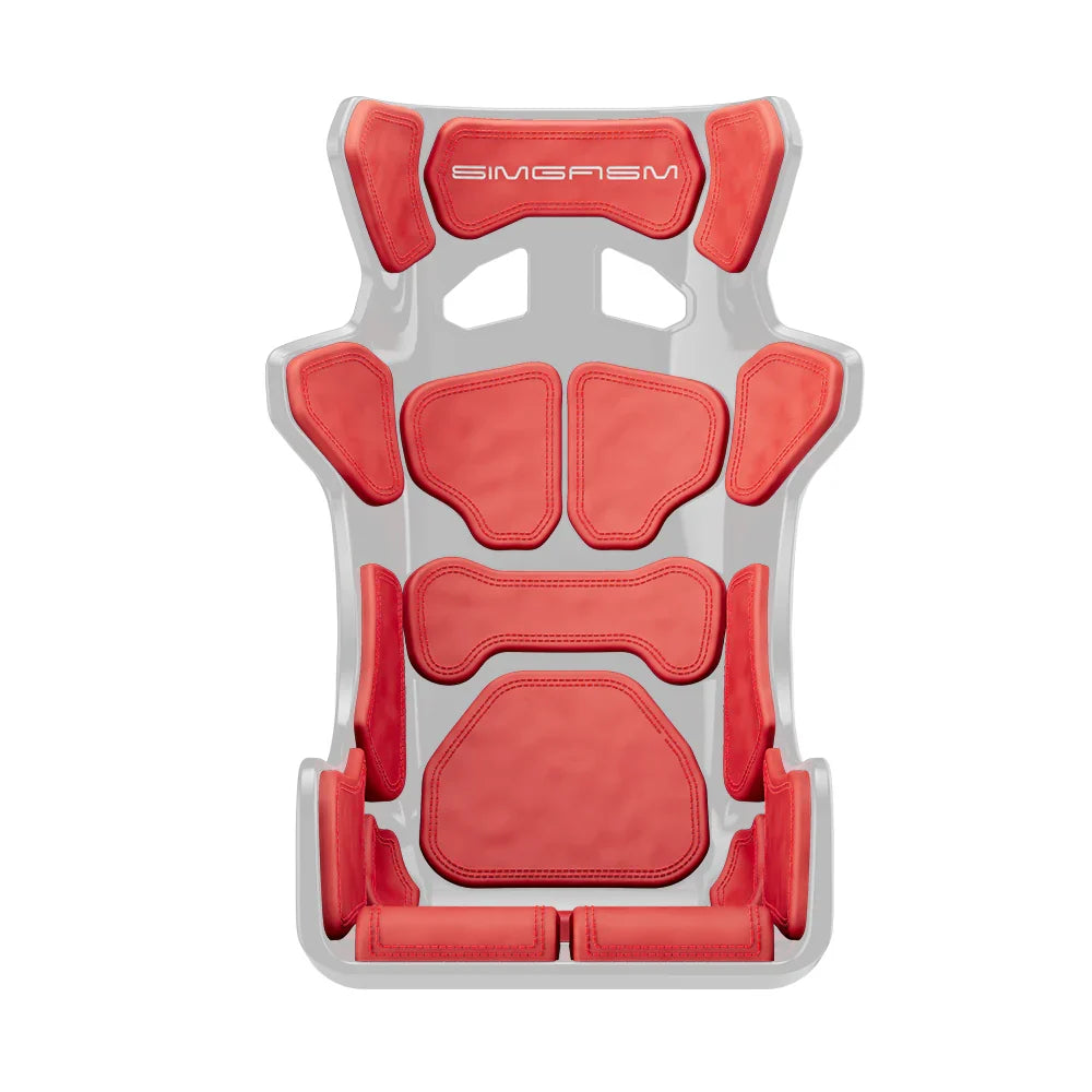 Red Atlas GT cushion set arranged in its complete seating layout