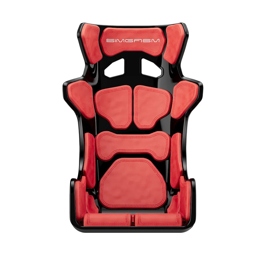 SIMGASM | Sim Racing Seat Atlas Gran Turismo - Black - Red