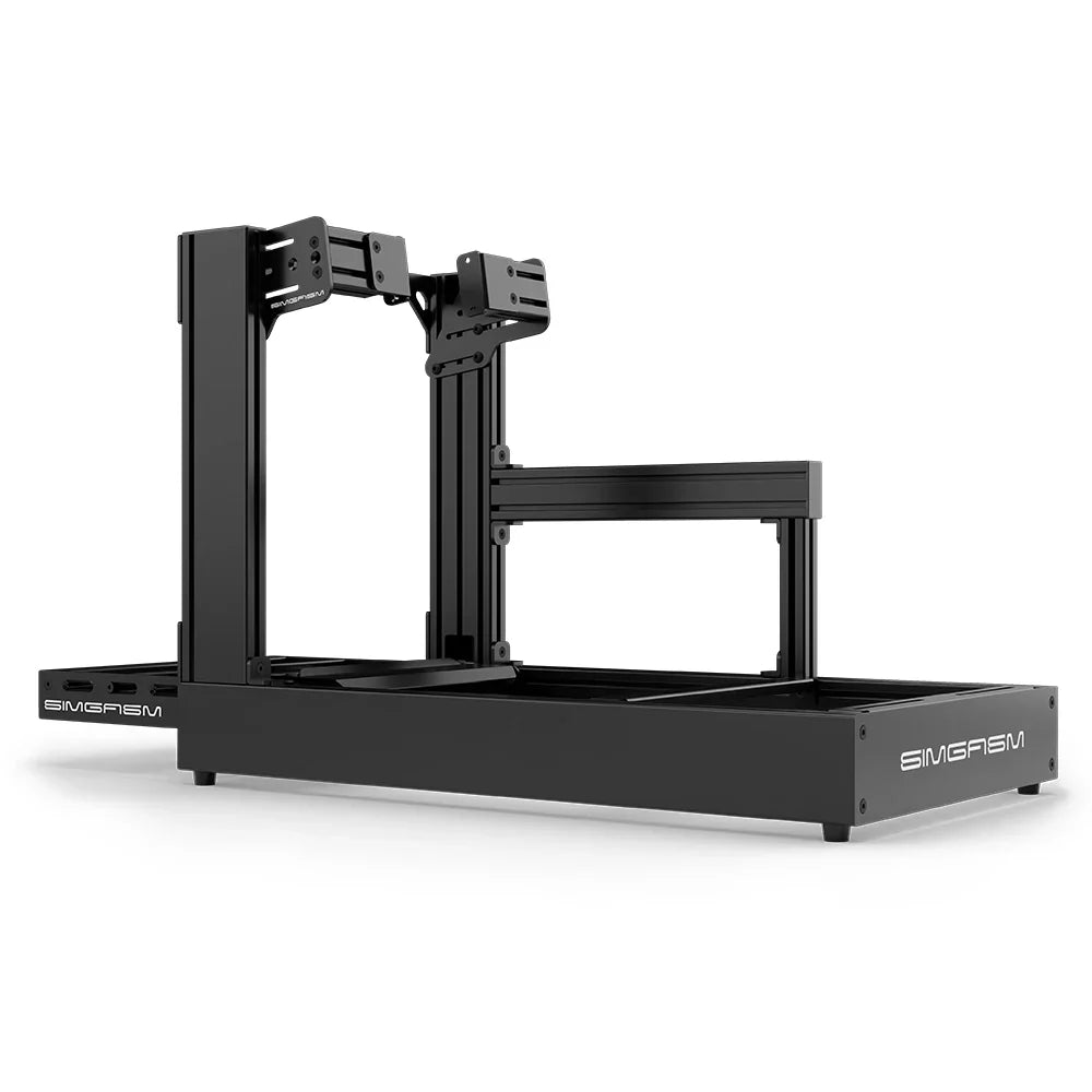 SIMGASM | Sport Aluminum Sim Racing Cockpit - Black - Side Mount