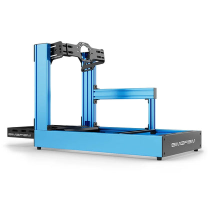 SIMGASM | Sport Aluminum Sim Racing Cockpit - Blue - Front Mount