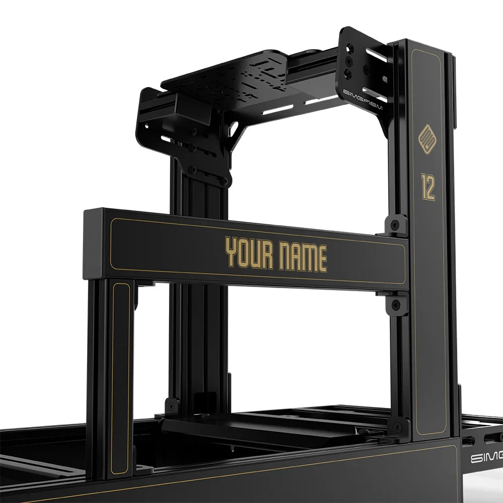 SIMGASM | Sport Aluminum Sim Racing Cockpit - JPS - Bottom Mount / Add Text & Number