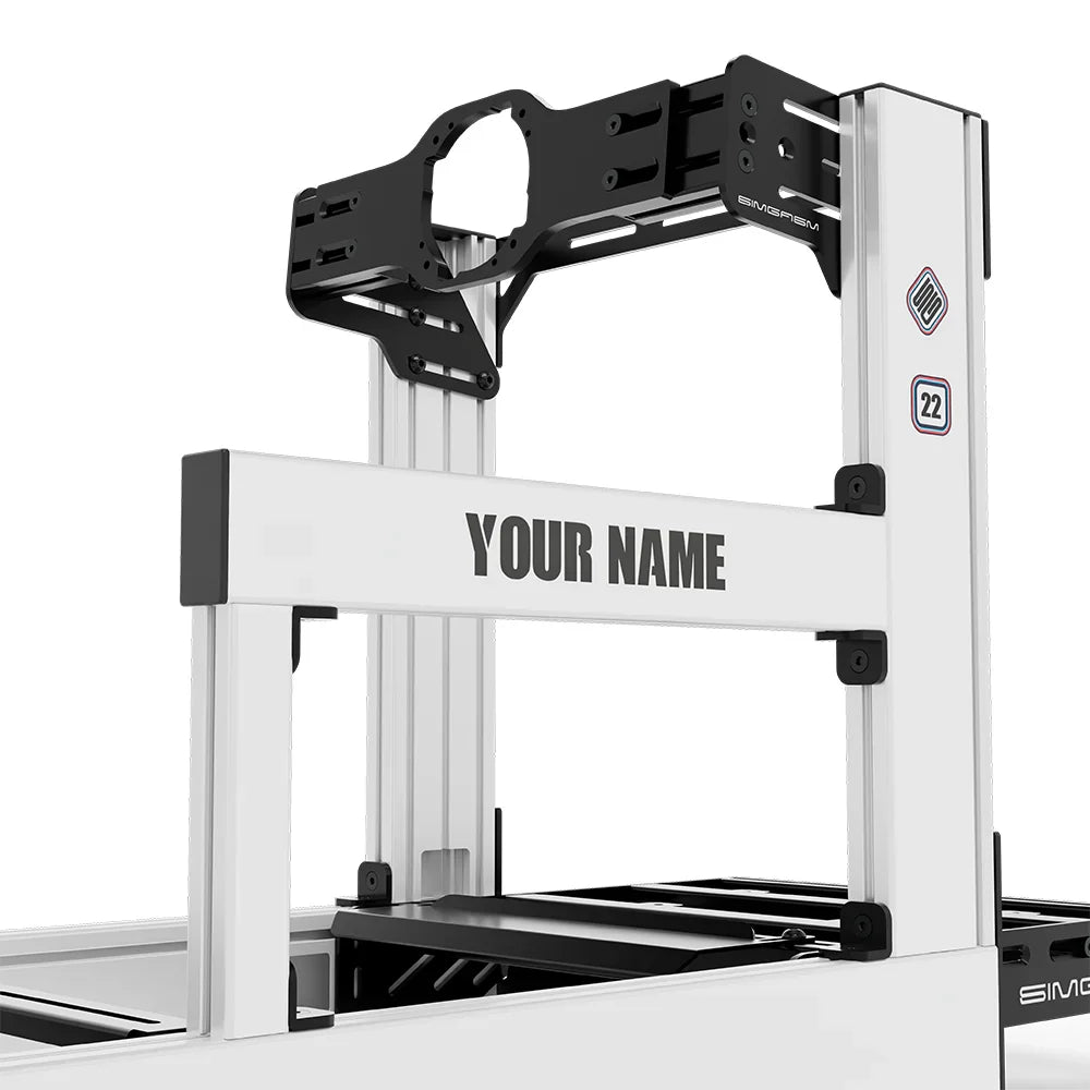 SIMGASM | Sport Aluminum Sim Racing Cockpit - MARINI - Asetek Front Mount / Add Text & Number - Cockpits