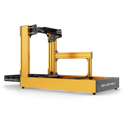 SIMGASM | Sport Aluminum Sim Racing Cockpit - Orange - Bottom Mount