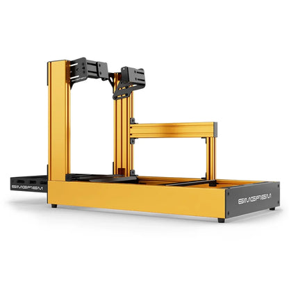 SIMGASM | Sport Aluminum Sim Racing Cockpit - Orange - Side Mount