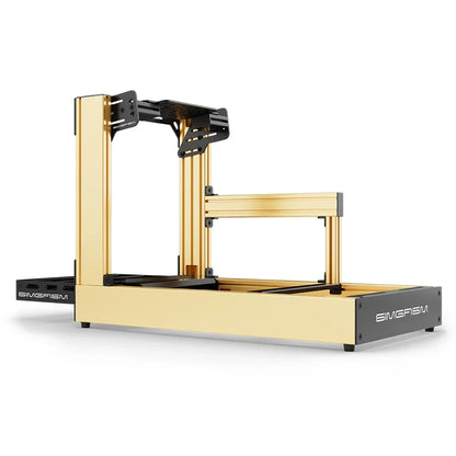SIMGASM | Sport Aluminum Sim Racing Cockpit - Yellow - Bottom Mount